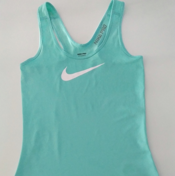 Nike Tops - NIKE Pro Tank - Tiffany Blue